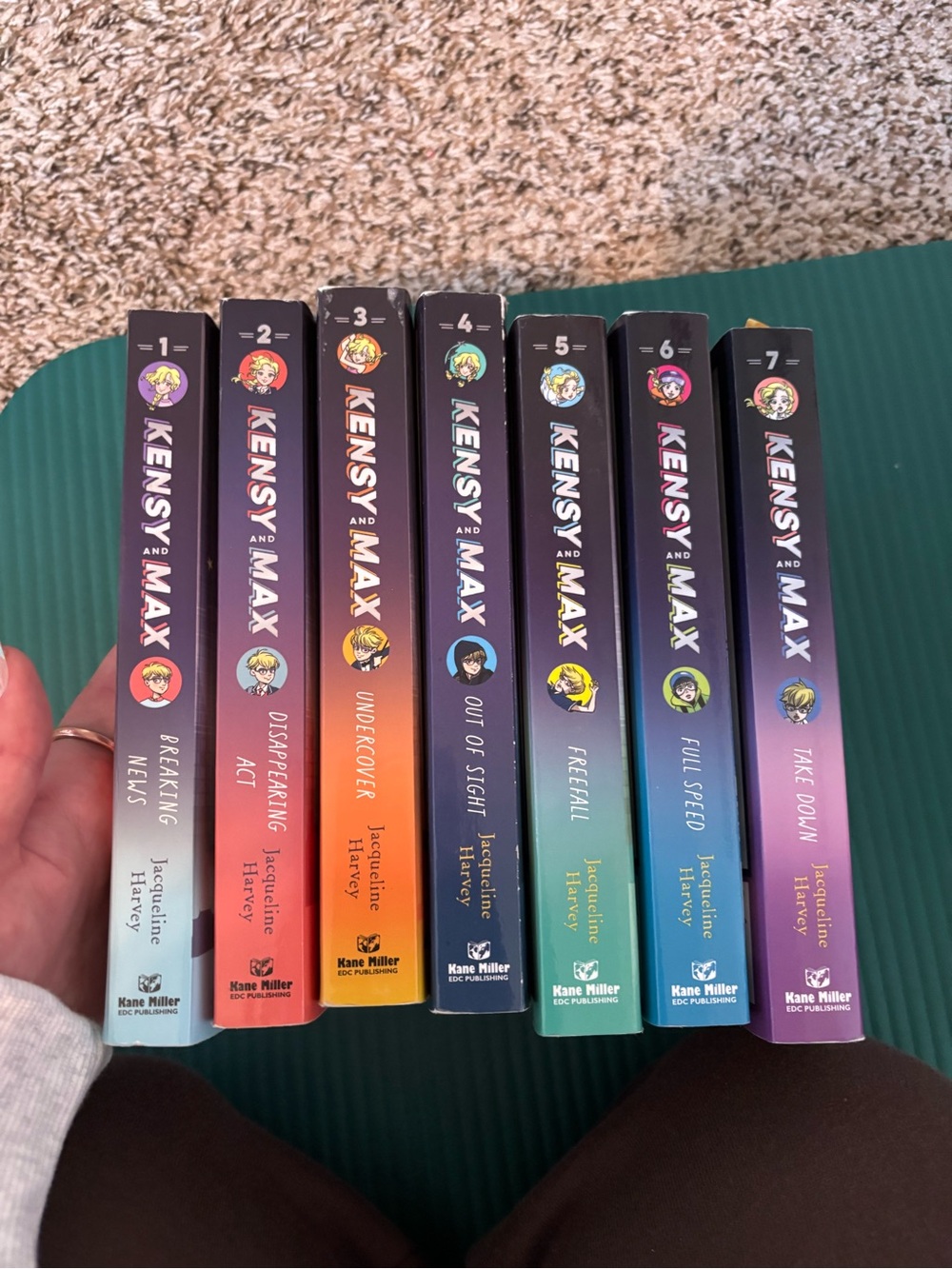 Kensy and Max Paperback Book Set Volumes 1-7 - Colorful Spine Collection